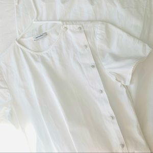 New PROTAGONIST White Short Sleeve Midi Dress